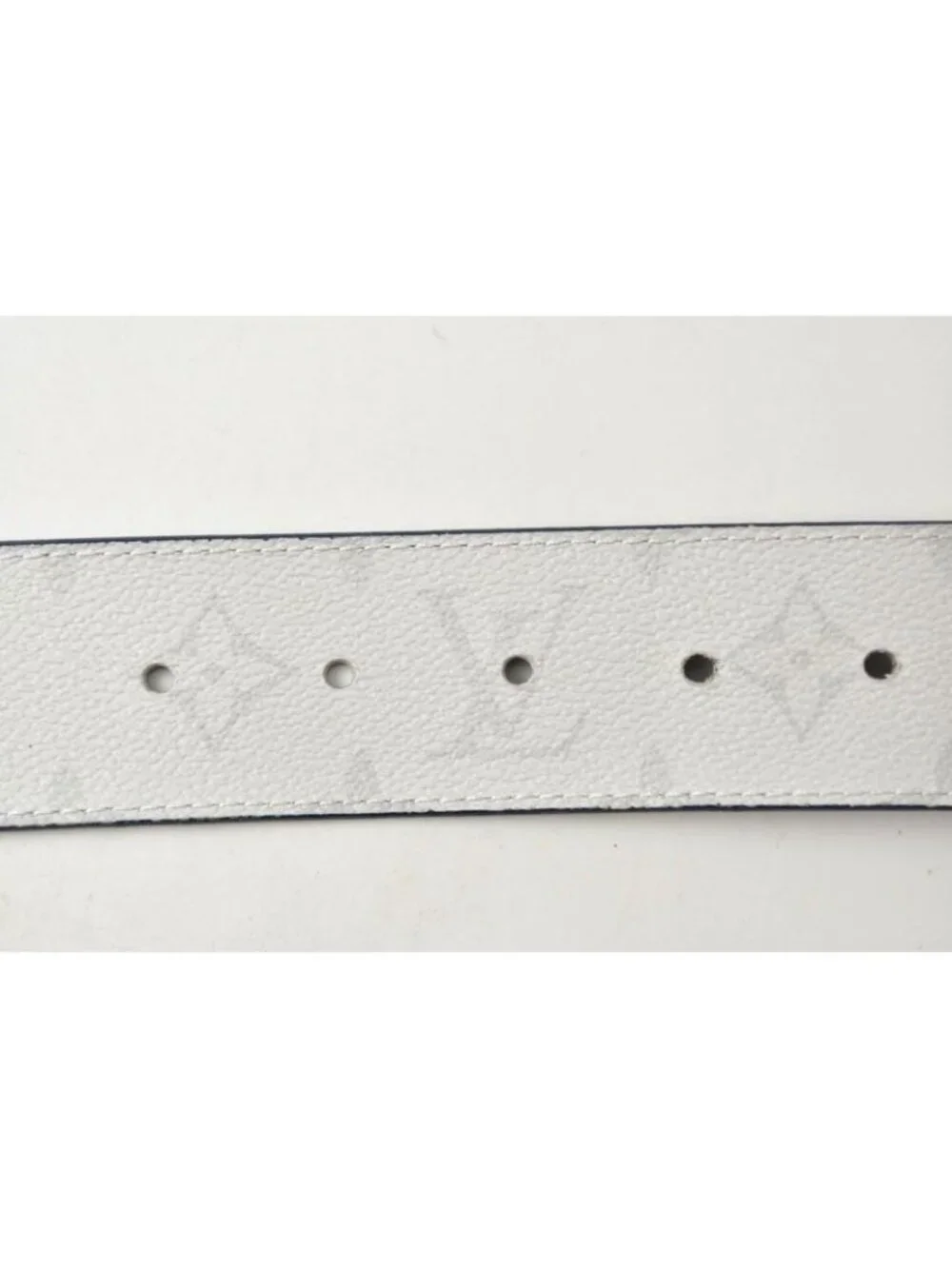 Louis Vuitton Belt Reversible Ceinture LV Initial 90 36 Monogram Logo White